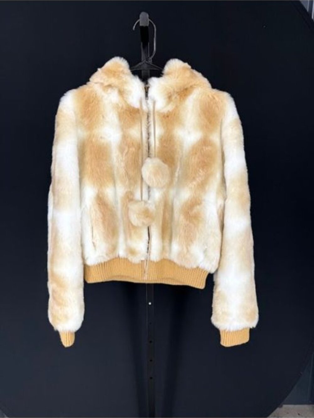 Collection B Vintage Faux Fur Y2K Full Zip Jacket